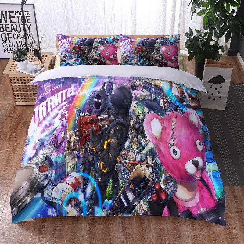 Fortnite-Syntymäpäiväpussilakana