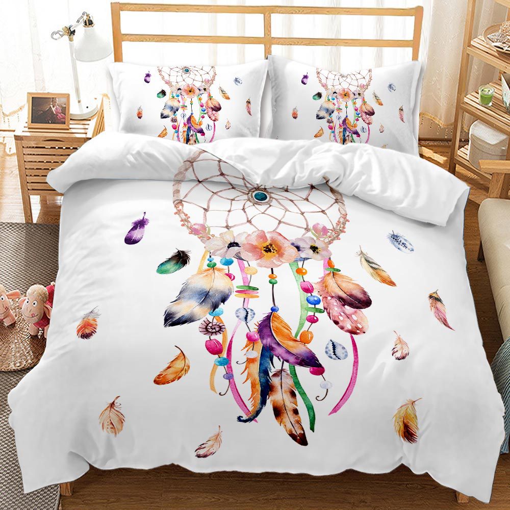 Valkoinen Dream Catcher Pussilakana