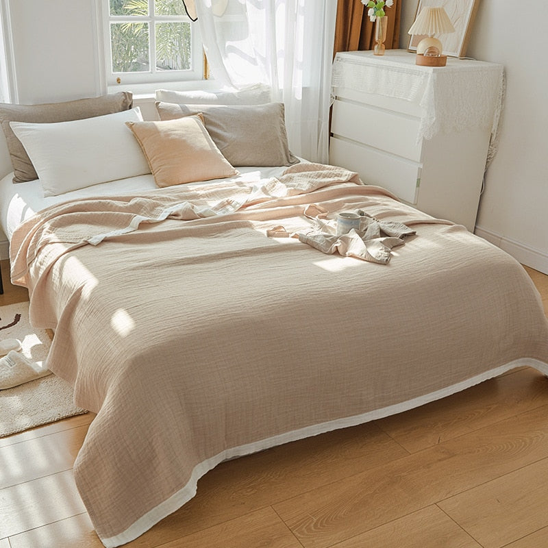 Beige Puuvillainen Pussilakana