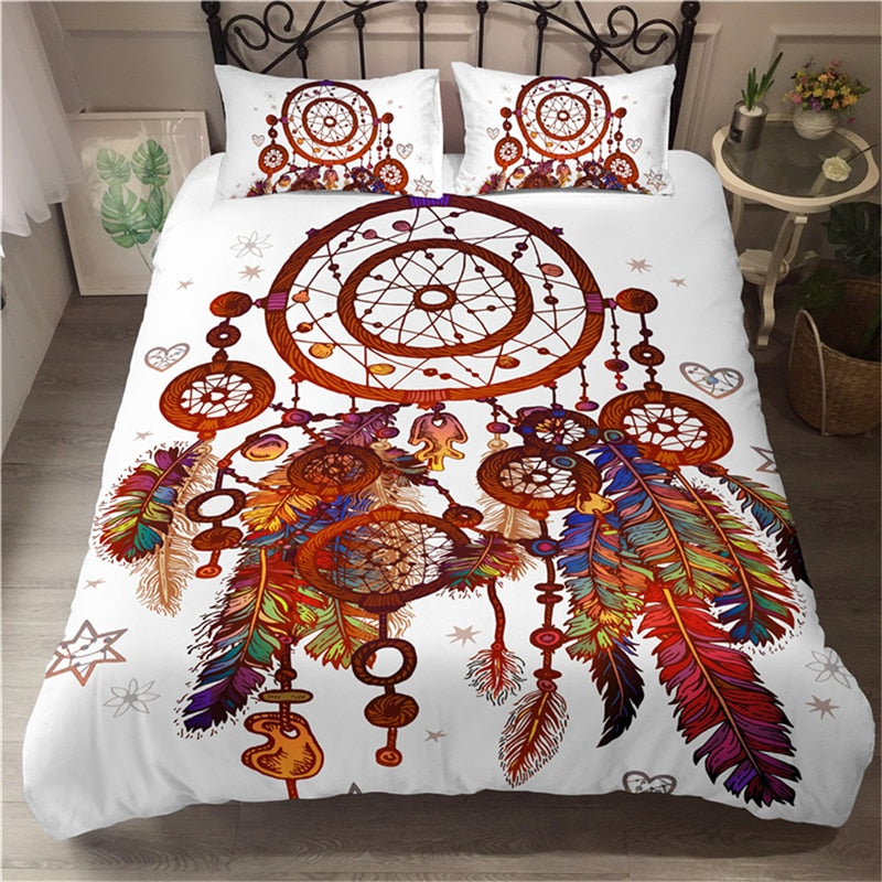 Valkoinen Dreamcatcher Pussilakana