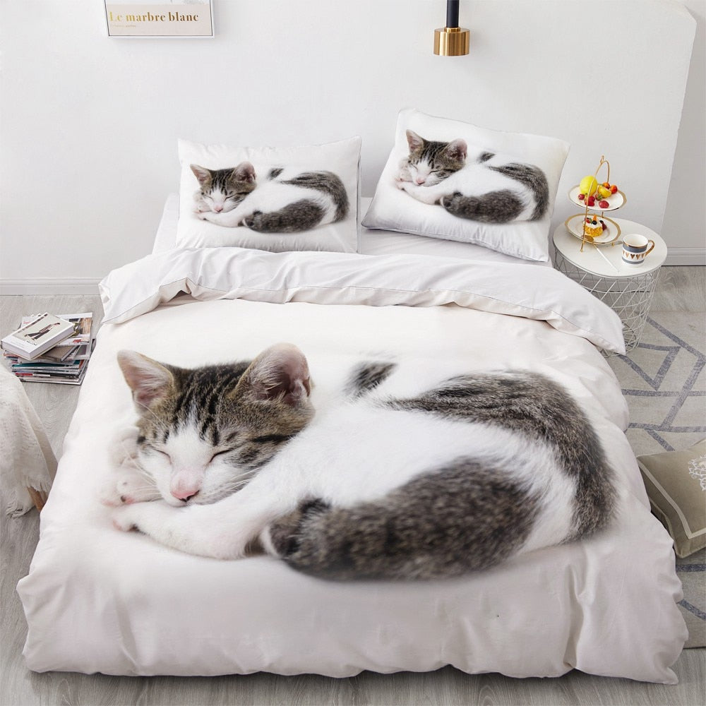 Valkoinen Ceylon Cat Pussilakana