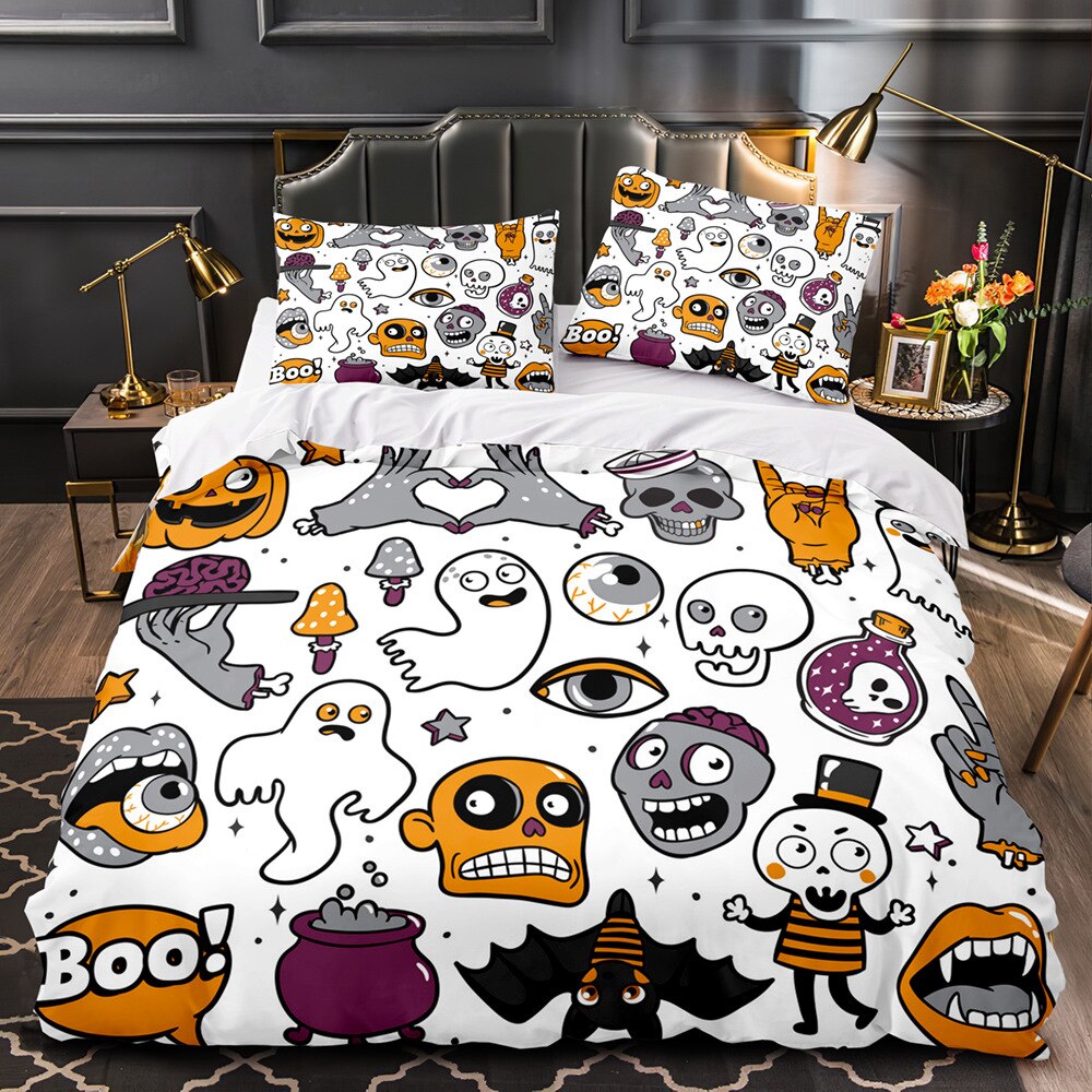 Valkoinen Halloween Pussilakana Lapsille
