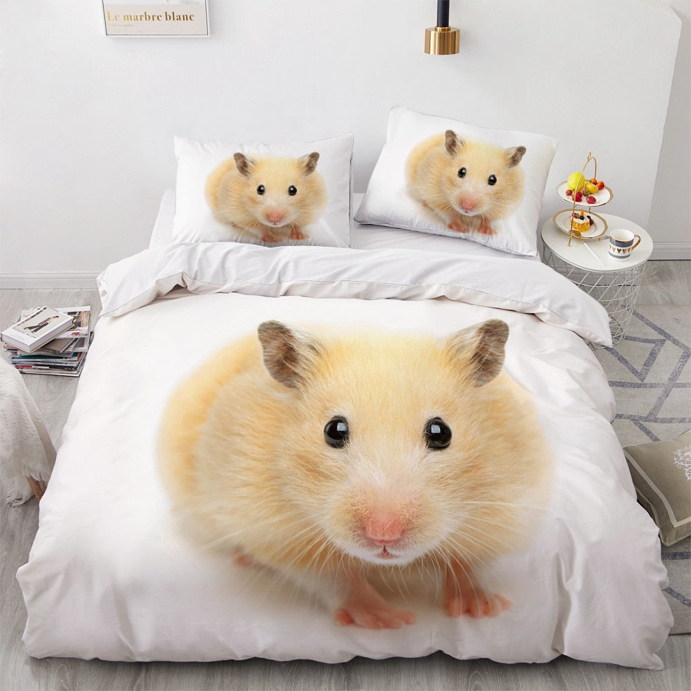 Valkoinen Hamster Pussilakana