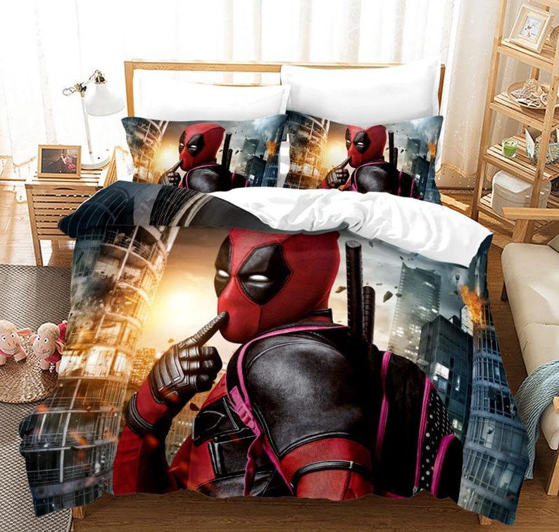 Deadpool Pussilakana Vaaleanpunainen Laukku