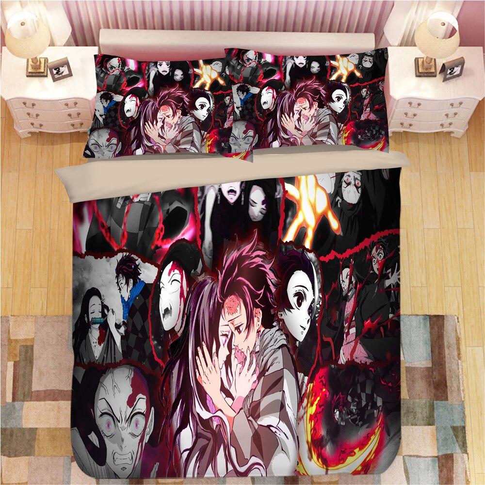Demon Slayer Tanjiro Ja Hänen Sisarensa Pussilakana