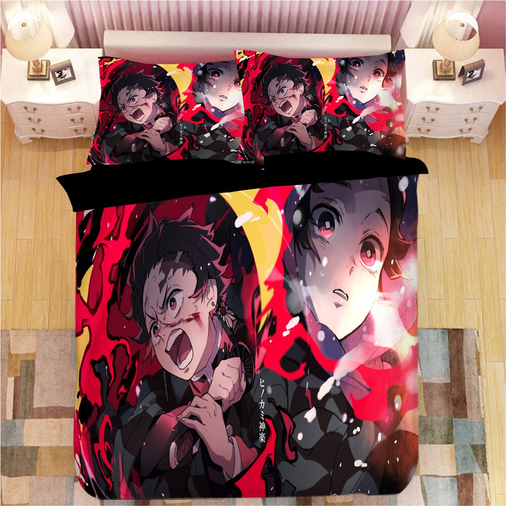 Demon Slayer Tanjiro Pussilakana Punainen
