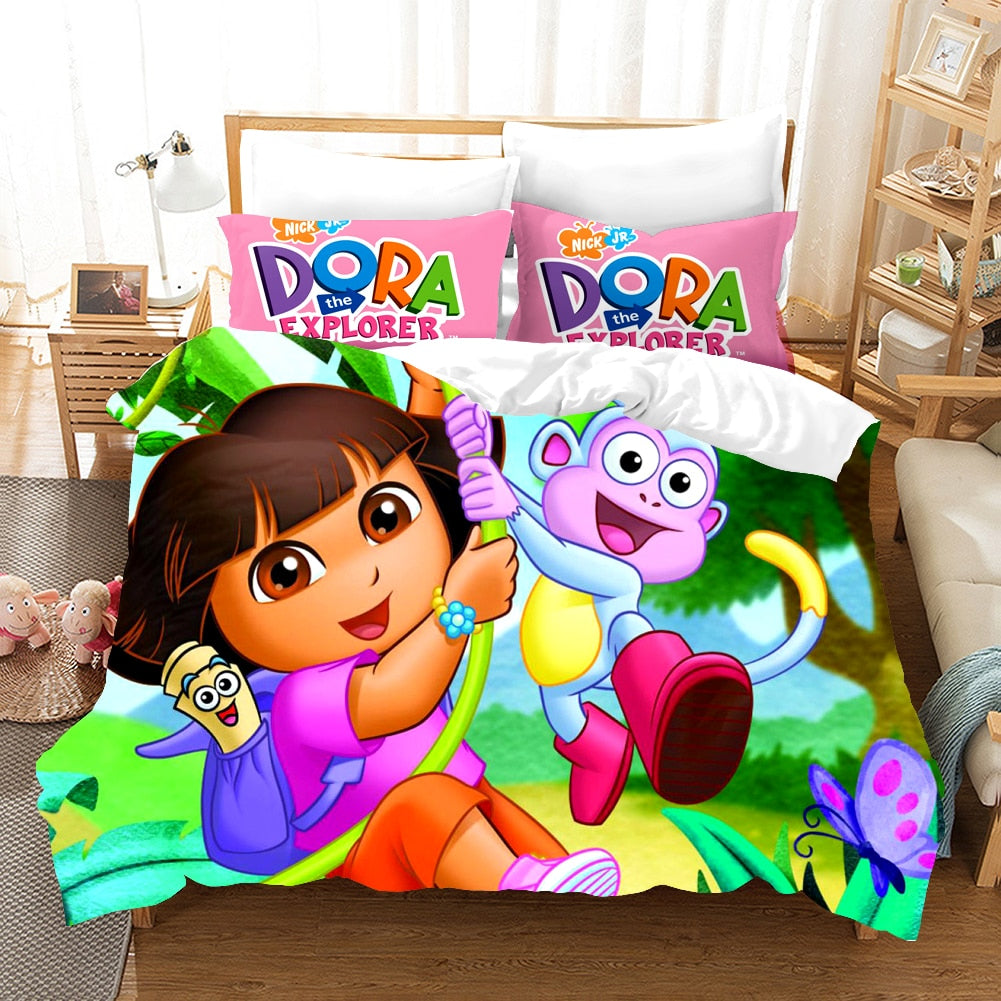 Dora The Explorer Ja Boots Pussilakana