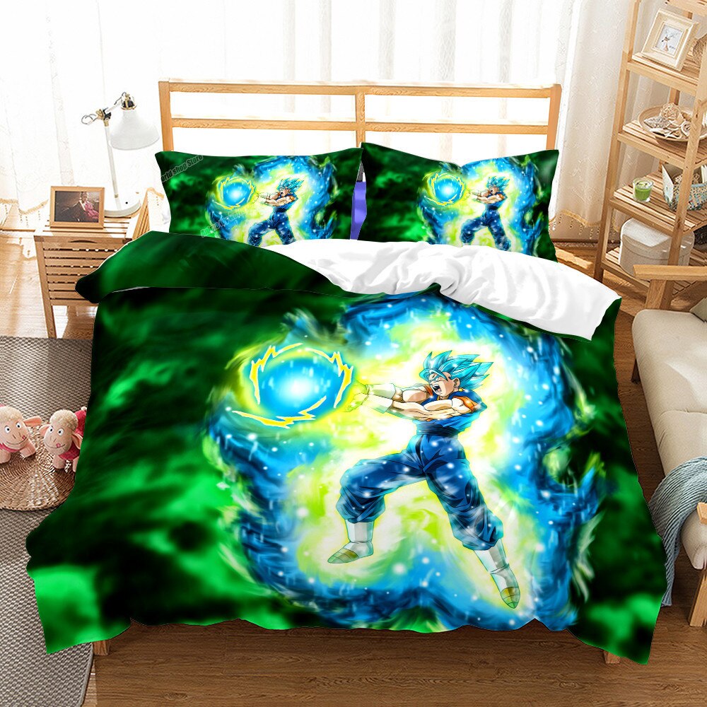 Dragon Ball Vegeto Vihreä Ja Sininen Pussilakana