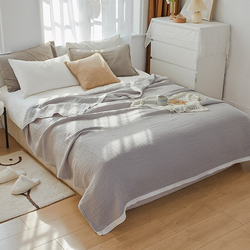 Vaaleanharmaa Puuvillainen Pussilakana