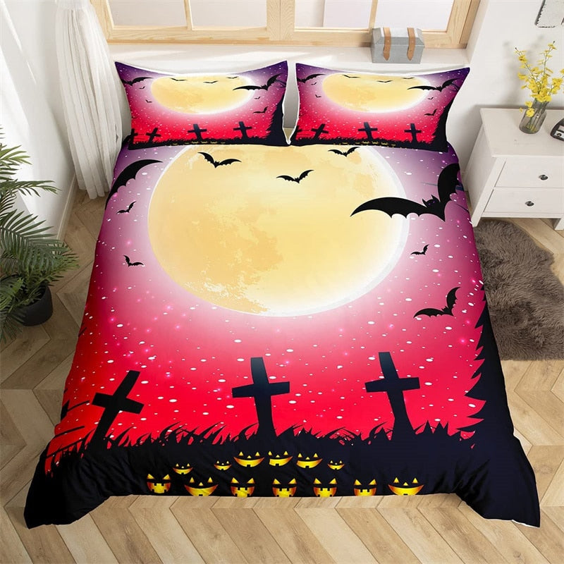 Halloween Täysikuu Hautausmaan Pussilakanassa