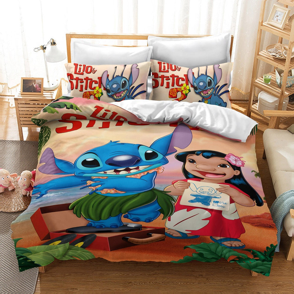 Lilo Ja Stitch Rannalla Pussilakana
