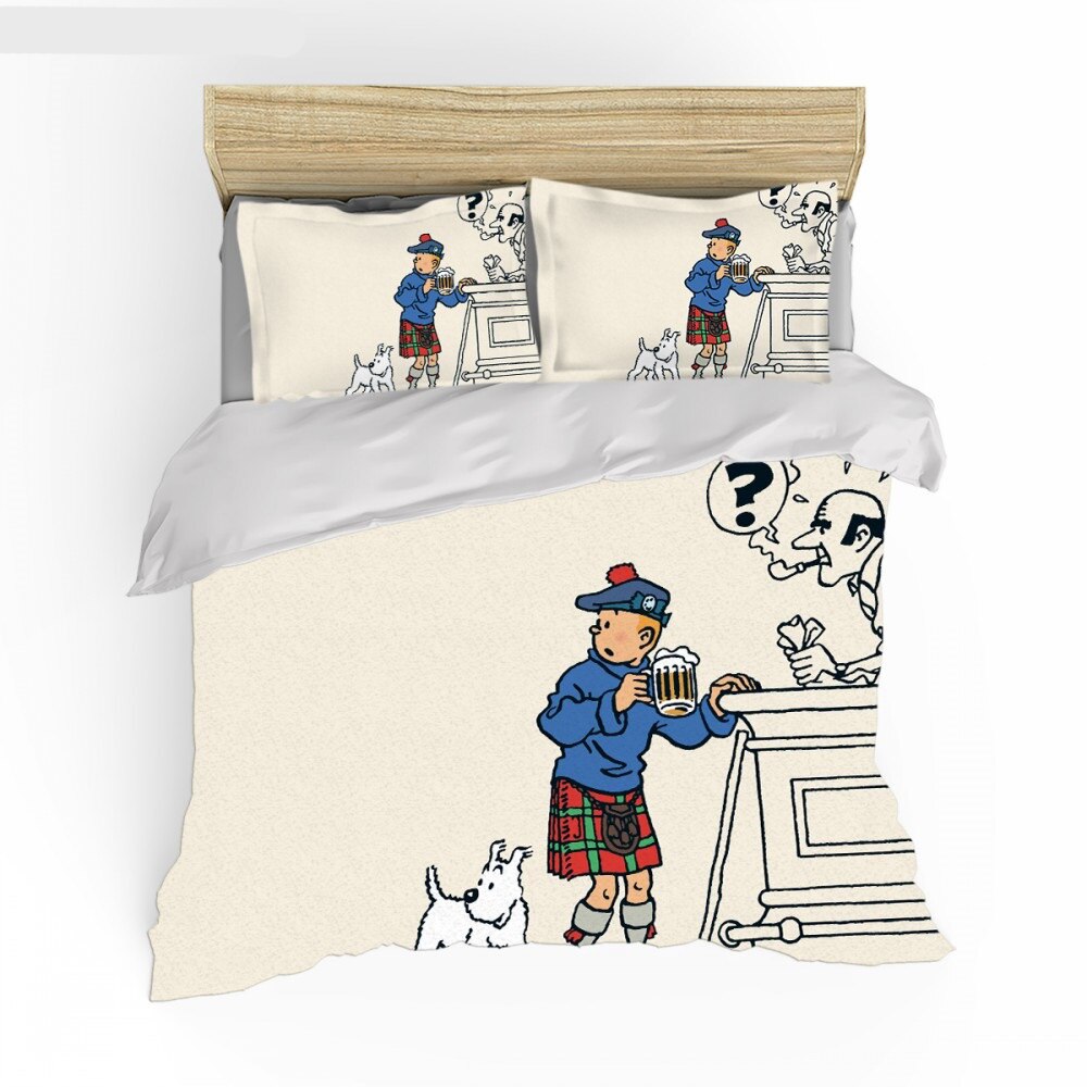 Valkoinen Tintin Pussilakana