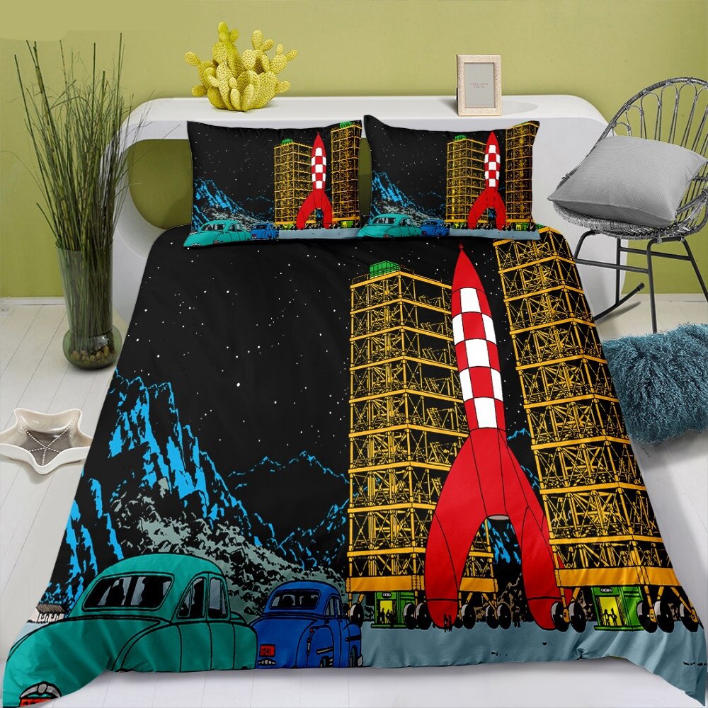 Tintin Lens Moon Rocket Pussilakana