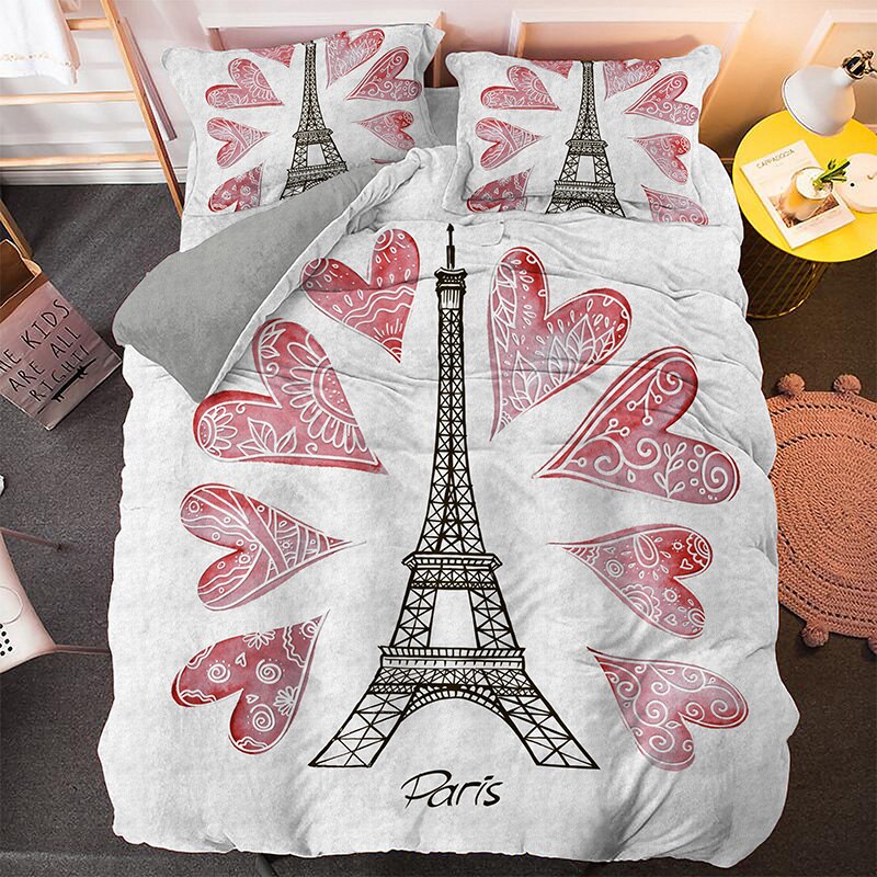 Eiffel Tower Hearts -Pussilakana