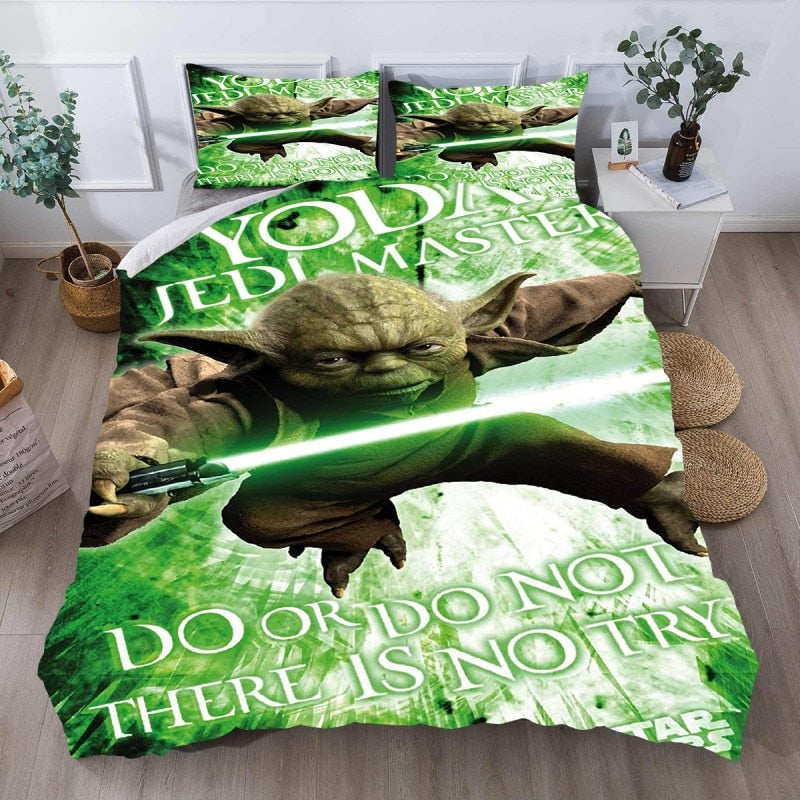 Vihreä Star Wars Yoda Pussilakana