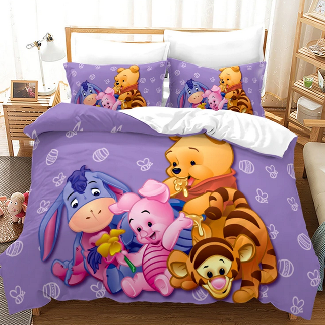 Violetti Nalle Puh Pussilakana Purppura