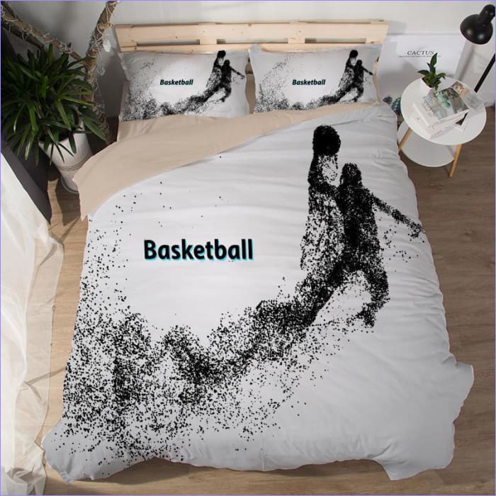 Basketball Dunk Pussilakana Mustavalkoinen