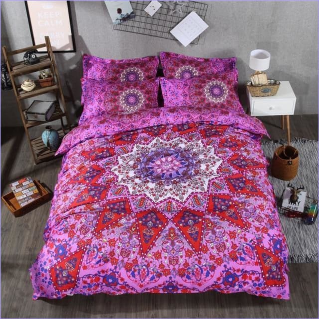 Bohemian Pussilakana Indian Mandala Pinkki