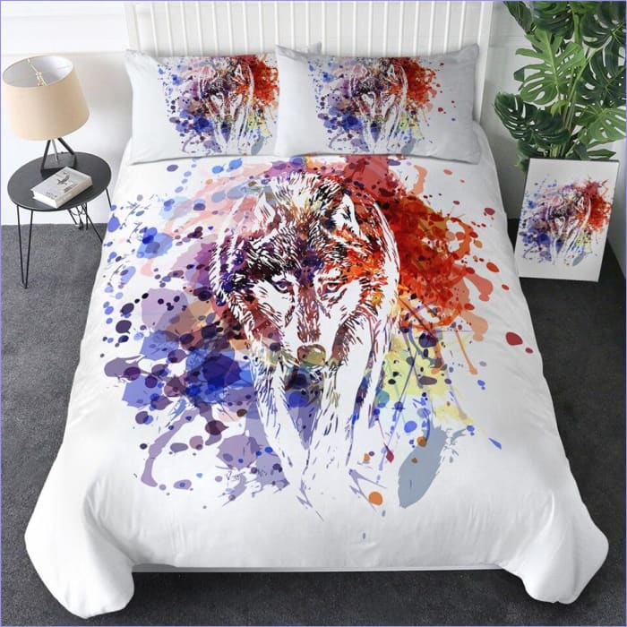 Painting Style Wolf Pussilakana