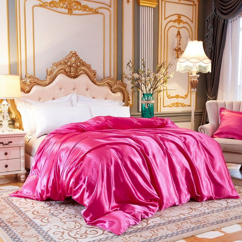 Solid Candy Pink Ice Silkki Satiininen Pussilakana