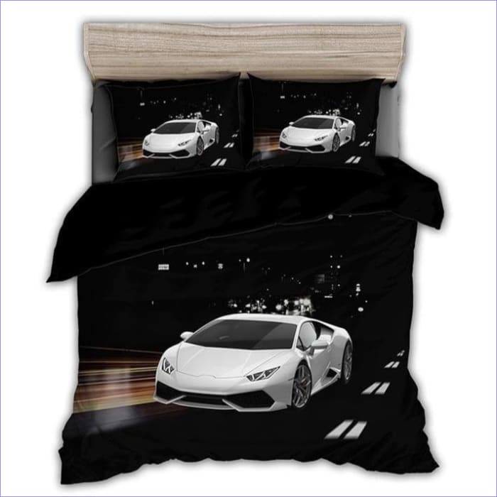 Valkoinen Urheiluauto Pussilakana
