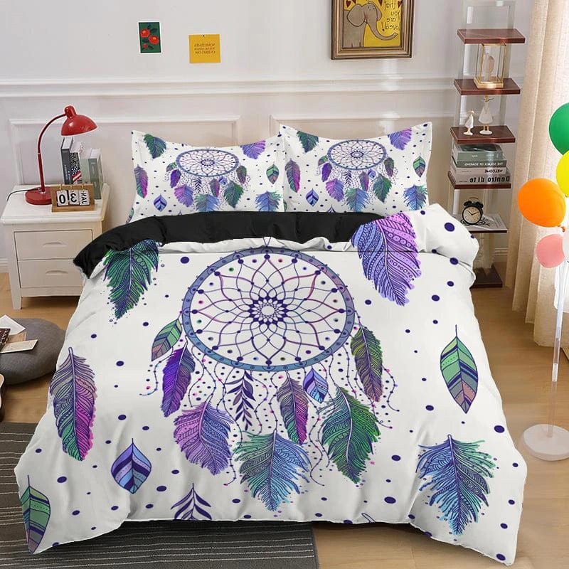 Vihreä Ja Vaaleanpunainen Dream Catcher Sänkysetti