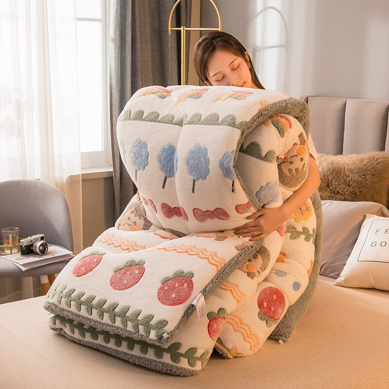 Erittäin Pehmeä Valkoinen Fleece-Peitto