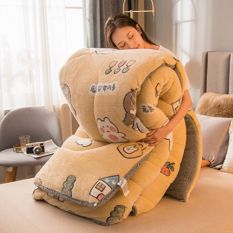 Erittäin Pehmeä Keltainen Fleece-Peitto