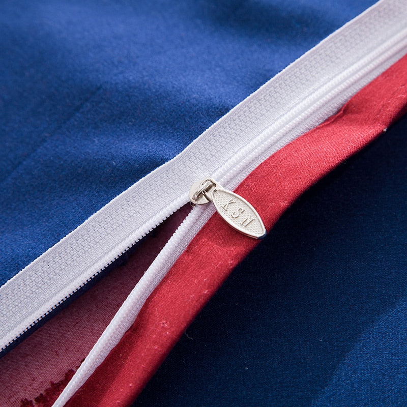 Mustavalkoinen London Vuodevaatteet Setti