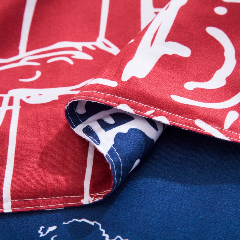 I Love London Red Vuodevaatteet Setti