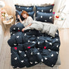 Scandinavian Black Heart Vuodevaatteet Setti