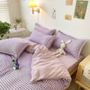 Purppura-Valkoinen Houndstooth Vuodevaatteet Setti