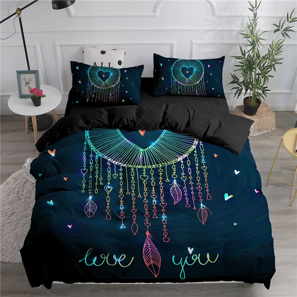 Love You Black Dream Catcher Pussilakana