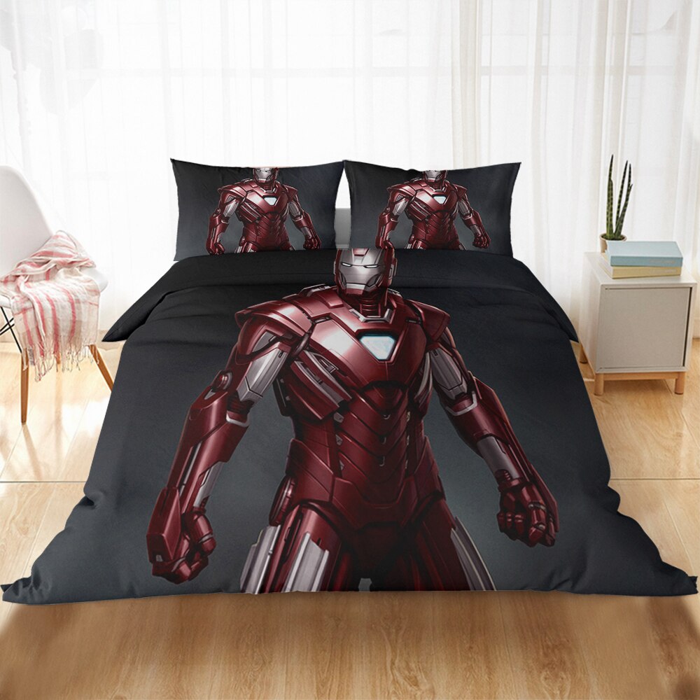 Avengers Pussilakana Punainen Ja Kultainen Iron Man -Panssari