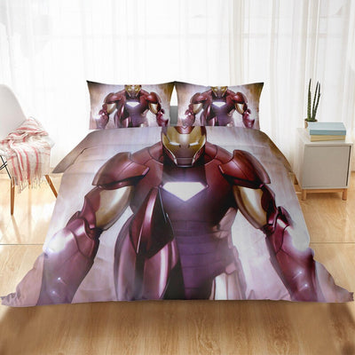 Avengers Iron Man Valkoinen Pussilakana
