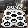 Valkoinen Kurpitsa Musta Halloween Pussilakana