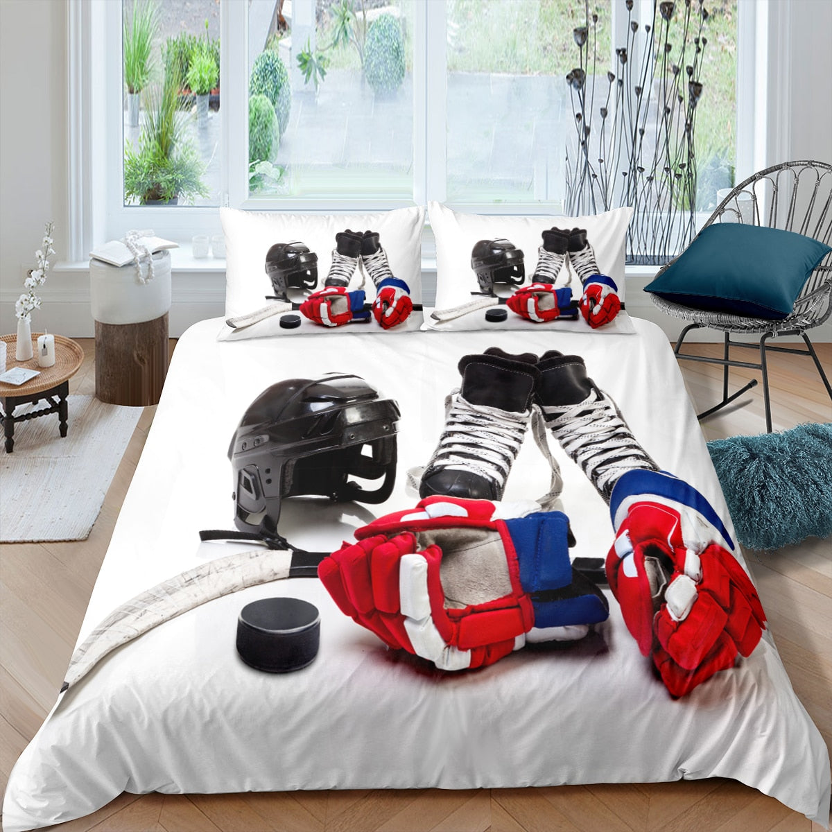 Valkoinen Jääkiekkopussilakana