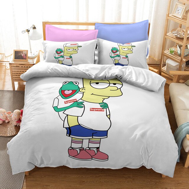Valkoinen Pussilakana Simpsons Bart
