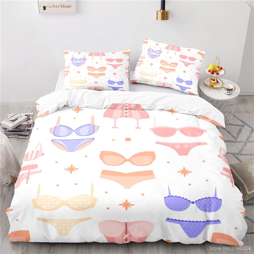 Valkoinen Pussilakana Monivärinen Alusvaatteet