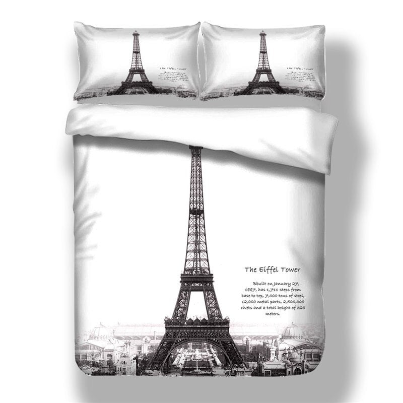 Valkoinen Eiffel-Tornin Pussilakana