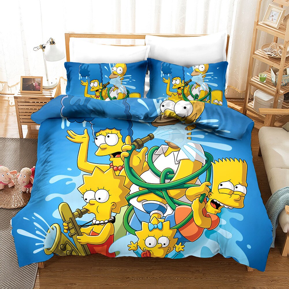Sininen Pussilakana Simpsons Water Fight