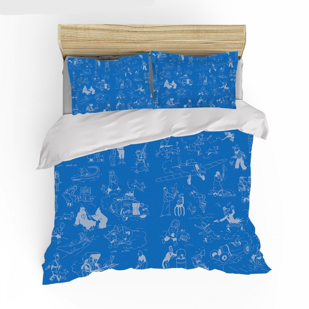 Sininen Pussilakana Tintin Piirustuksia