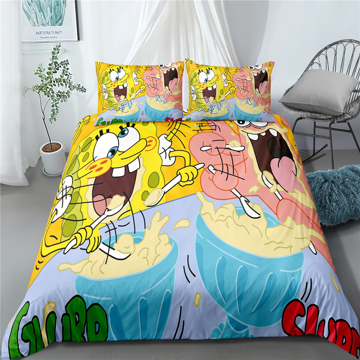 Sponge Bob Ja Patrick Syövät Pussilakanan
