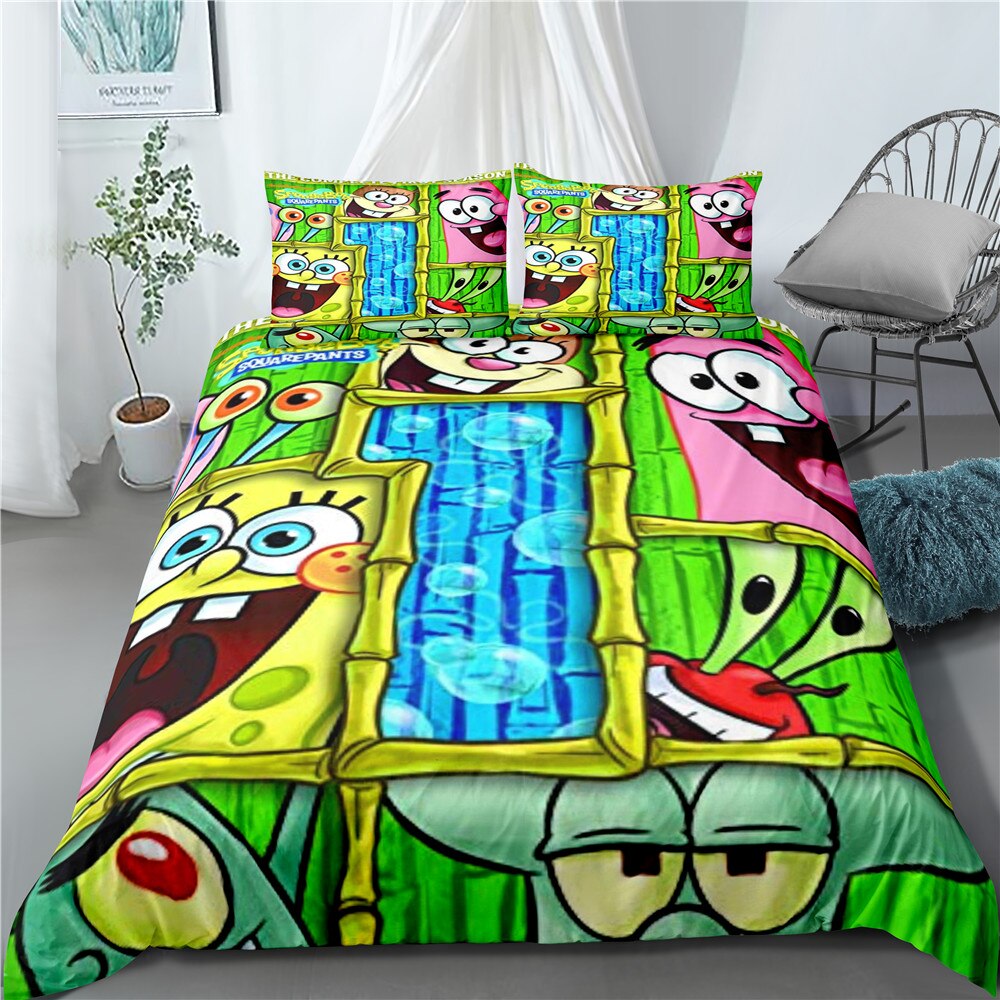 Pussilakana Spongebob Squarepants Krabs, Squidward, Patrick Ja Sandy