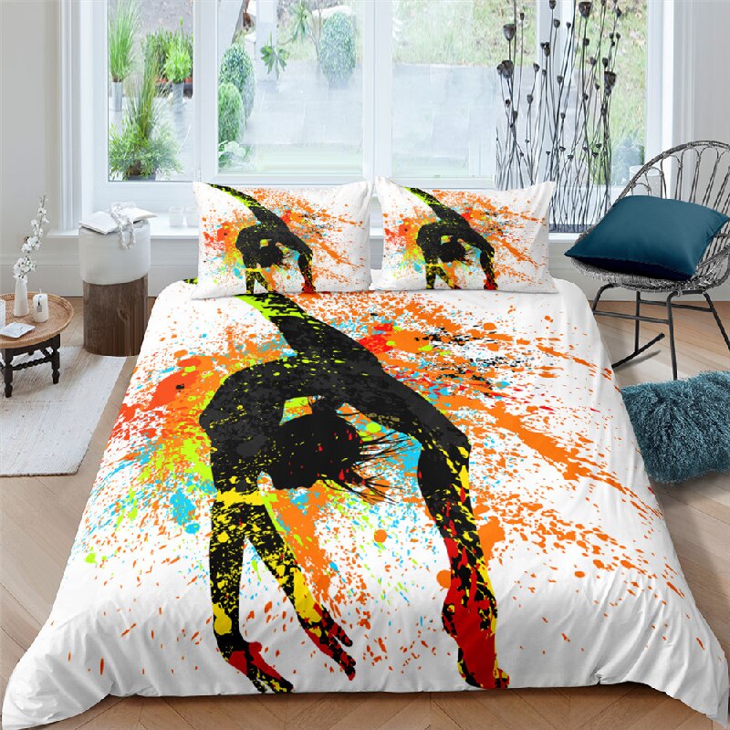 Pussilakana Klassisen Tanssin Maalaus Oranssi