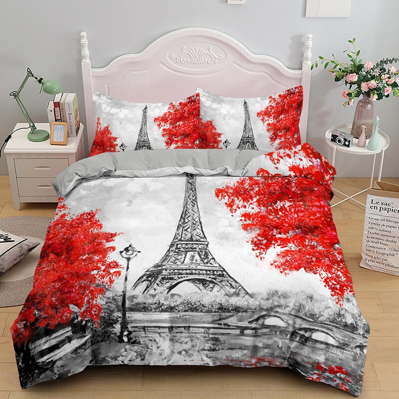 Eiffel-Torni Sarjakuva Pussilakana