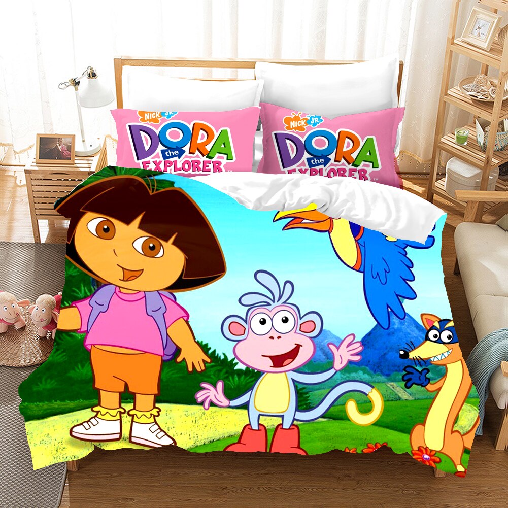 Pussilakana Dora The Explorer -Saappaat Ja Swiper