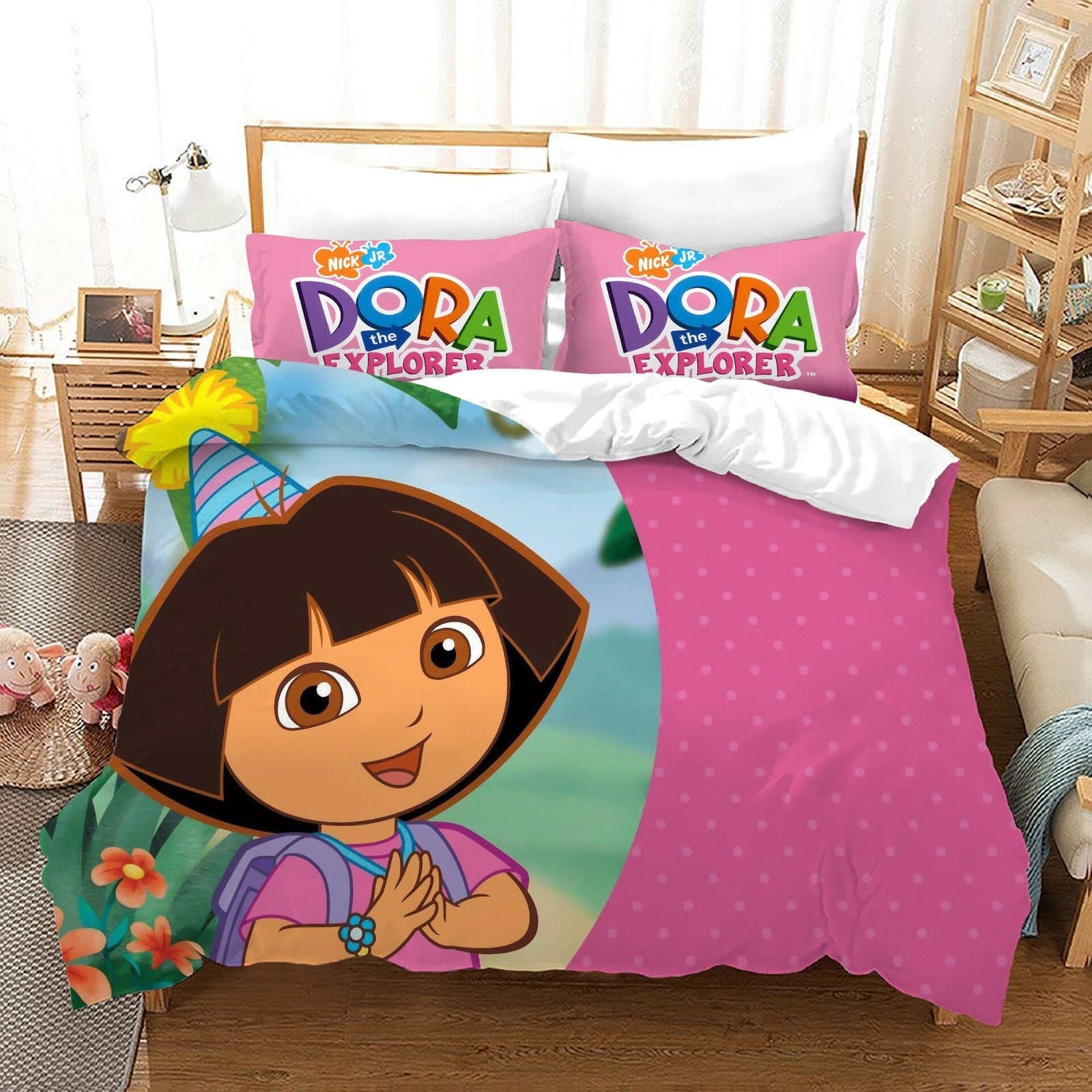 Dora The Explorer Pussilakana Vaaleanpunainen