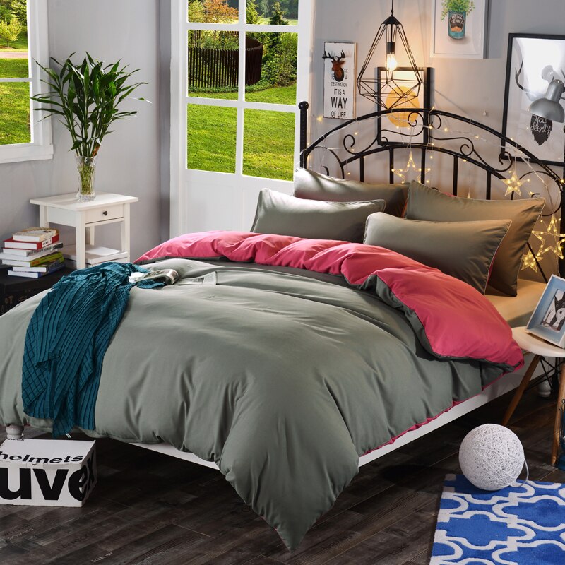 Harmaa Ja Vaaleanpunainen Polyesteripussilakana