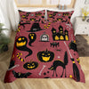 Punertava Halloween-Pussilakana